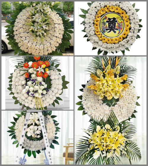 福建龙岩永定区大溪乡湖背村花圈速递